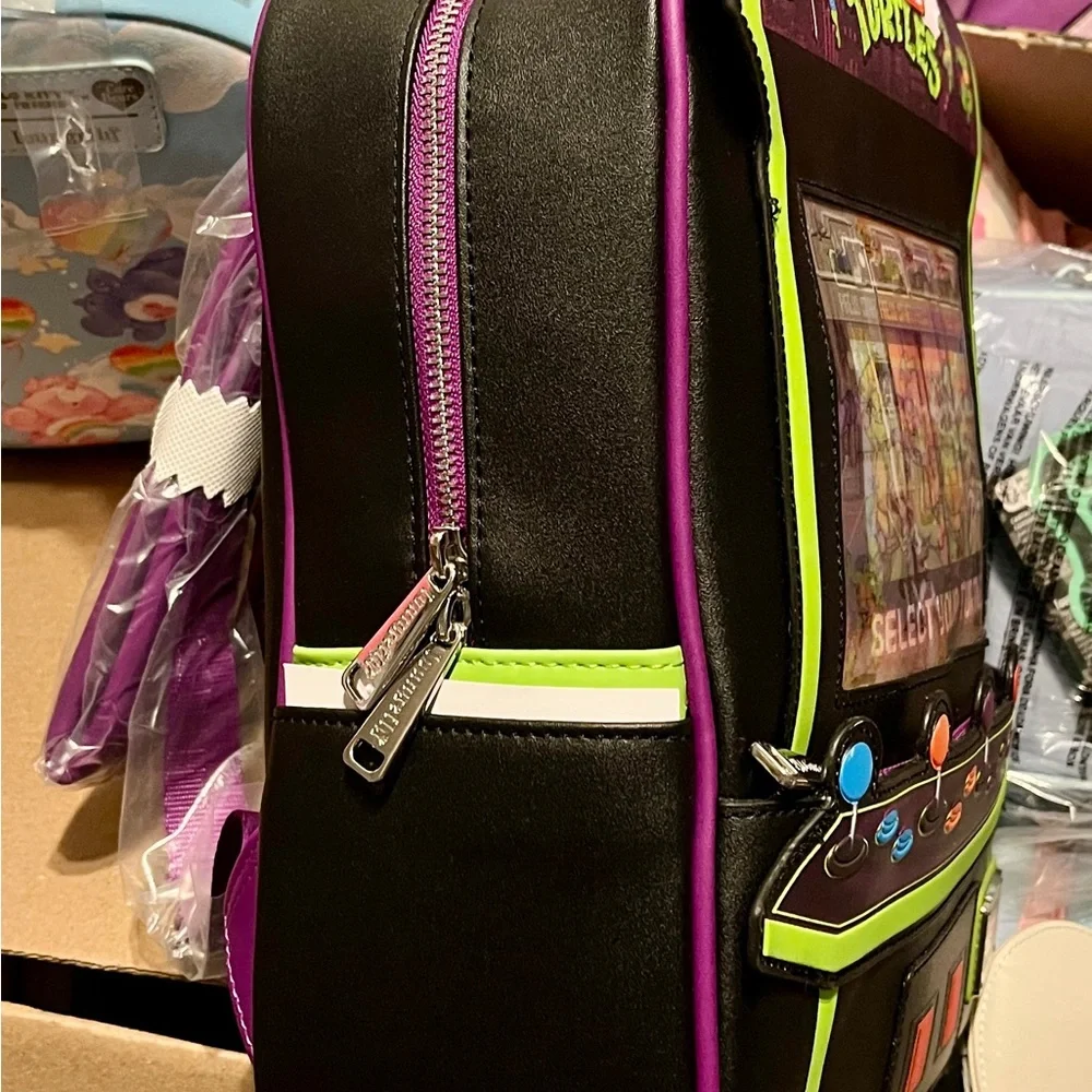 Bioworld Teenage Mutant Ninja Turtles Arcade Console Backpack - Black and Green